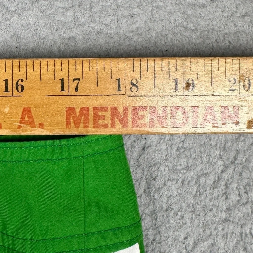 Abercrombie Fitch Swim Trunks Mens XL Green Stripes Y2K Mesh Lined Board Shorts